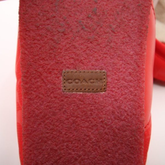 NWT Coach Rachelle Slippers Red Puffer Slip On Multiple Sizes Available - Picture 11 of 12